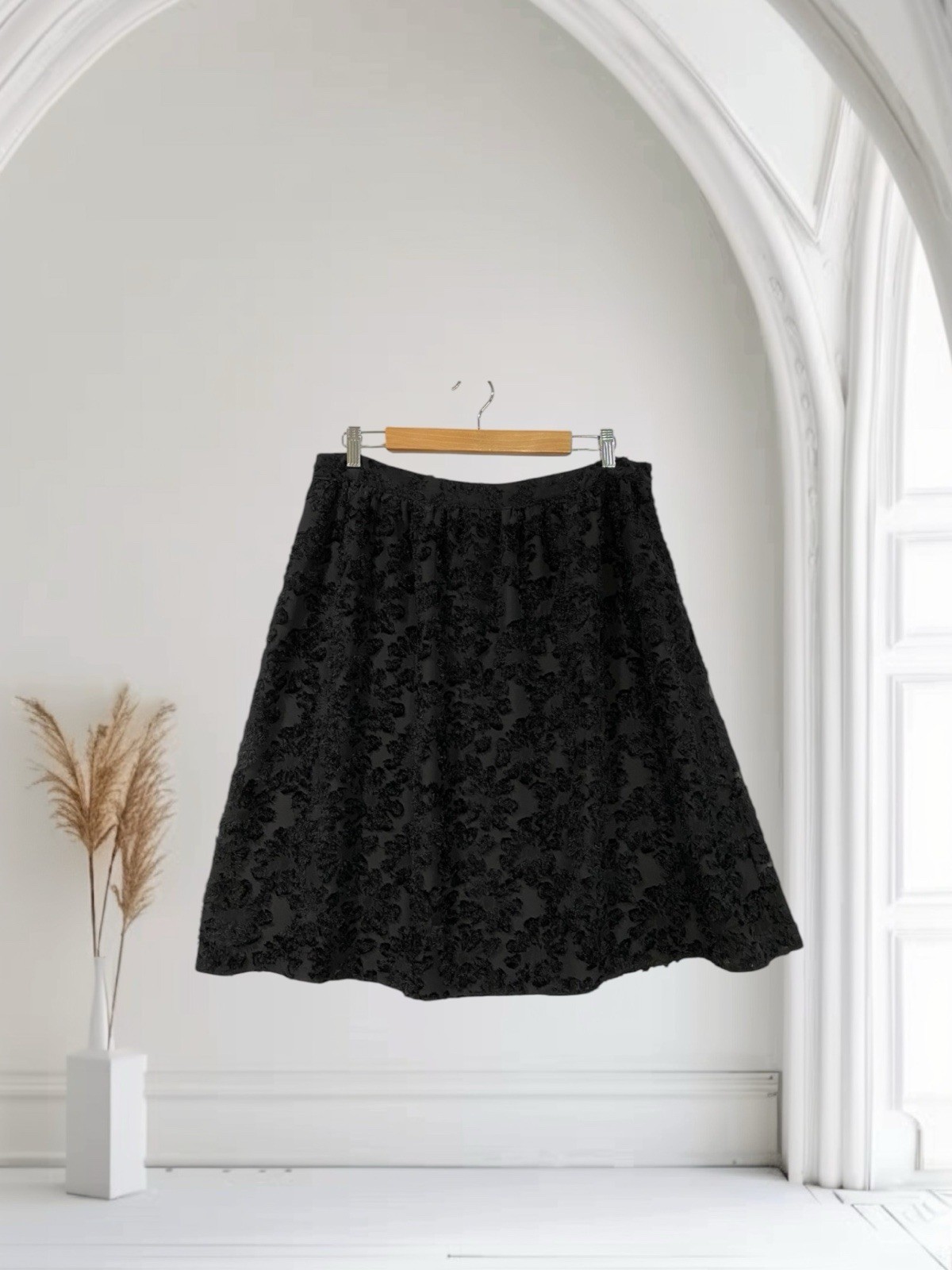 Anthropologie Isla Maude Women’s Floral Jacquard Skirt Size Large Fall Chic $128