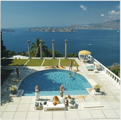 Slim Aaron s Villa Nirvana, Acapulco, 1971 großer Fotodruck 