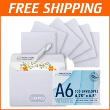 Versatile Self-Sealing A6 Envelopes, 500 Pack – Perfect for Invitations & More