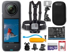 Insta360 X4 Waterproof 360 Action Camera + 50...
