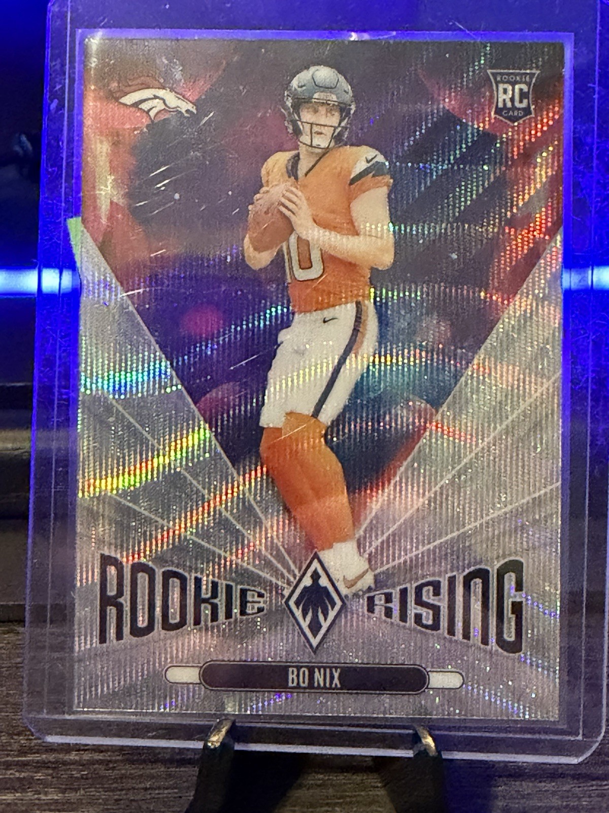 2024 Panini Phoenix - Rookie Rising Bo Nix #RR-BNX Wave (RC)