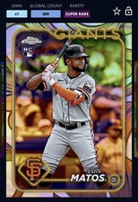 2024 Topps Bunt Luis Matos Rookie Gilded SR Base