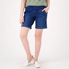 Belle by Kim Gravel Denim Shorts New In Package Women  s Size 6 Pull On 8  Inseam