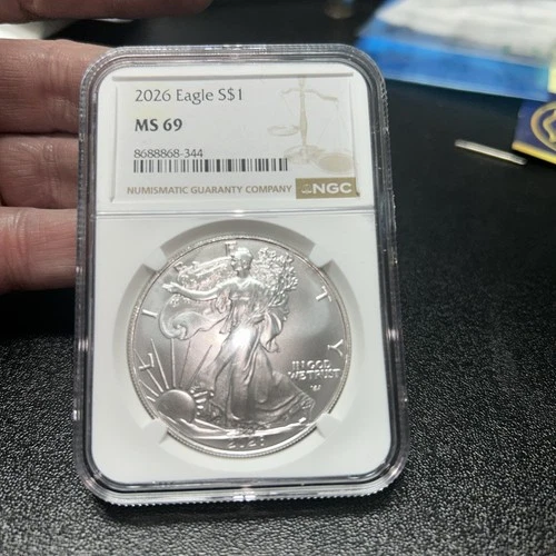United States Mint American Eagle Silver 2026 1 oz MS 69 Free Shipping