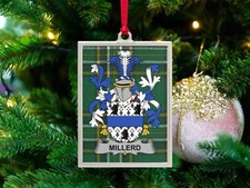 Millerd Irish Family Crest Christmas Ornament