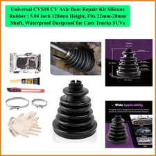 Universal Cv Axle Boot Repair Kit Silicone Rubber 5.04 Inch 128mm Height F...