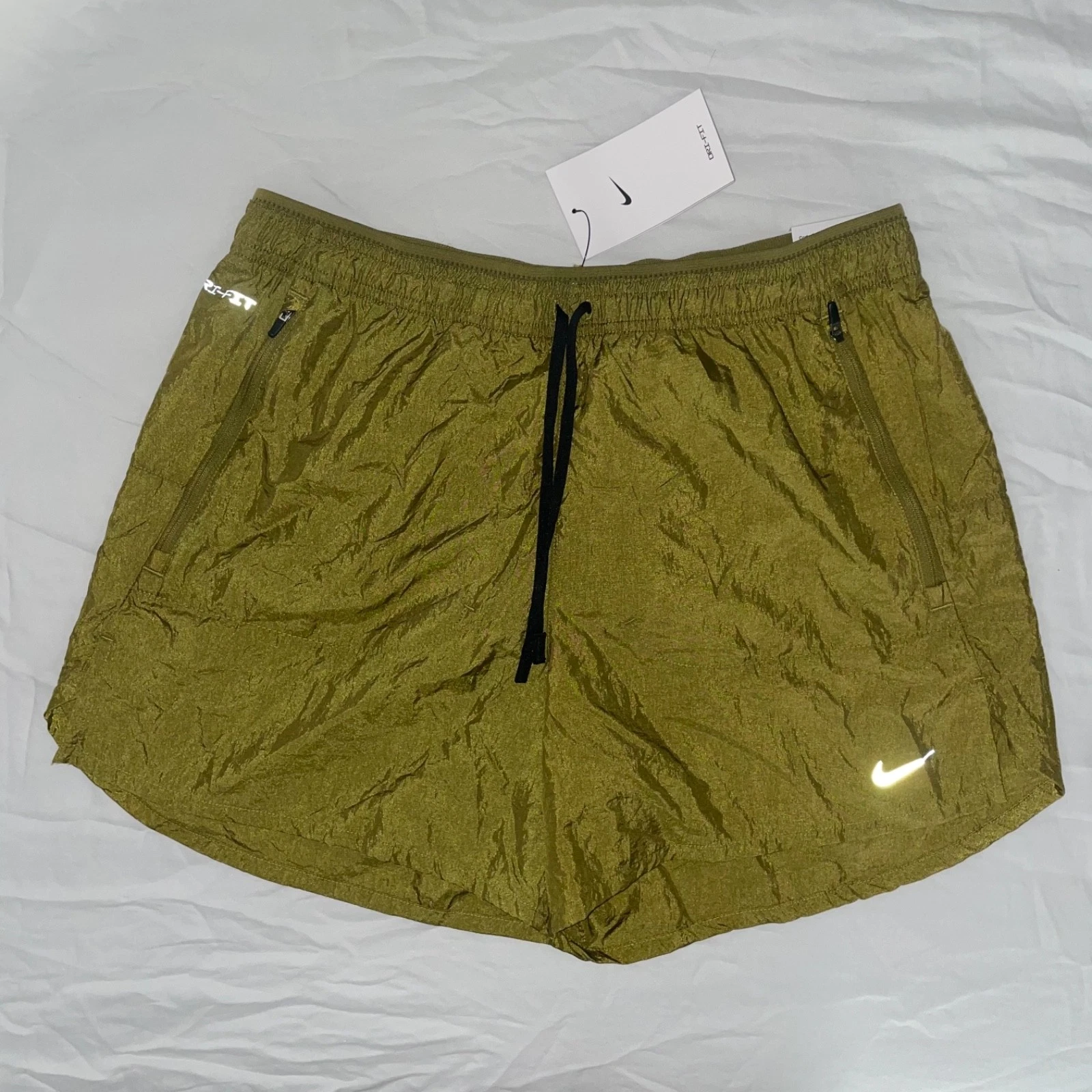 Nike Run Division 5” Brief Lined Running Shorts (Pacific Moss) - Men’s Medium