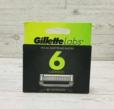 GilletteLabs Razor Blade Refills 6 Cartridges for Exfoliating Bar & Heated Razor