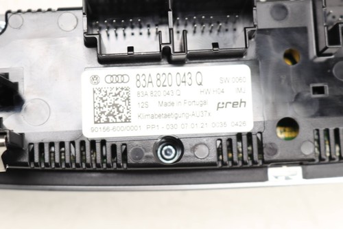 2020-2022 AUDI Q3 - Front AC Climate / TEMP Control UNIT 83A820043Q - Picture 3 of 6