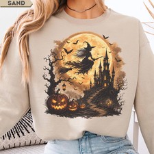 Witch Halloween Haunted Spooky Fall Sweatshirt