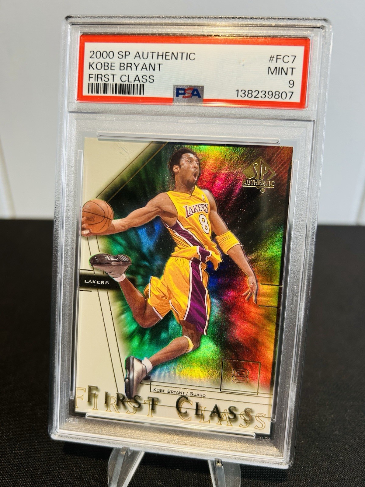 🔥2000 SP Authentic First Class #FC7 Kobe Bryant PSA 9 view 2