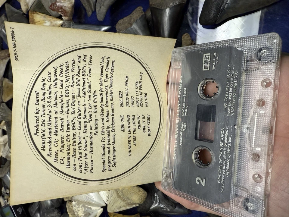 1985 DARRELL MANSFIELD BAND REVELATION HEAVY METAL ROCK CASSETTE CALIFORNIA RARE Foto 3 de 4
