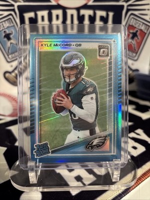 2025 Donruss Optic - Rated Rookie Teal #283 Kyle McCord /349 (RC) Eagles