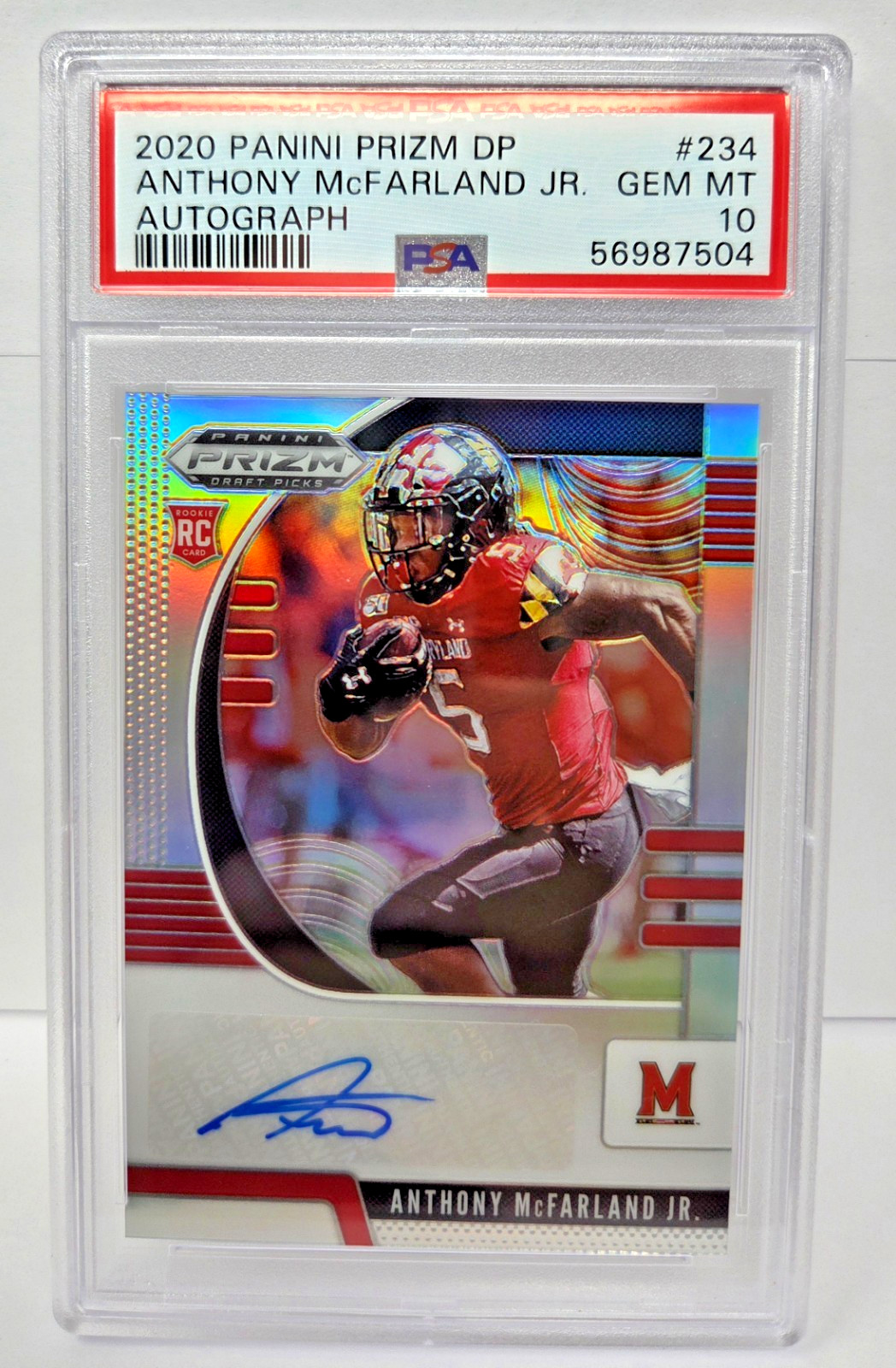 Anthony McFarland Jr. Panini Prizm Draft Picks #234 Autograph