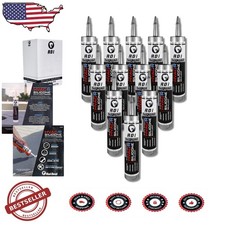 Waterproof HVAC Silicone Sealant 12 Pack USA Made Extreme Temp Flexible