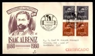 Mayfairstamps Spain FDC 1960 Isaac Albeniz Combo Certified First Day Cover aax_8