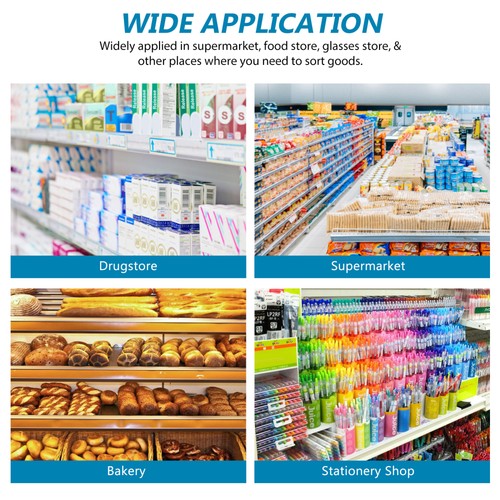 20 Pcs Shelf Dividers L-shaped Separator Shopping Retail Kitchen - Picture 7 of 11