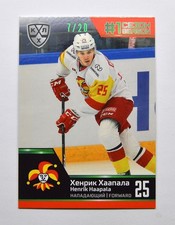 2020 KHL Sereal Premium First Season Emerald #10 Henrik Haapala 07/20