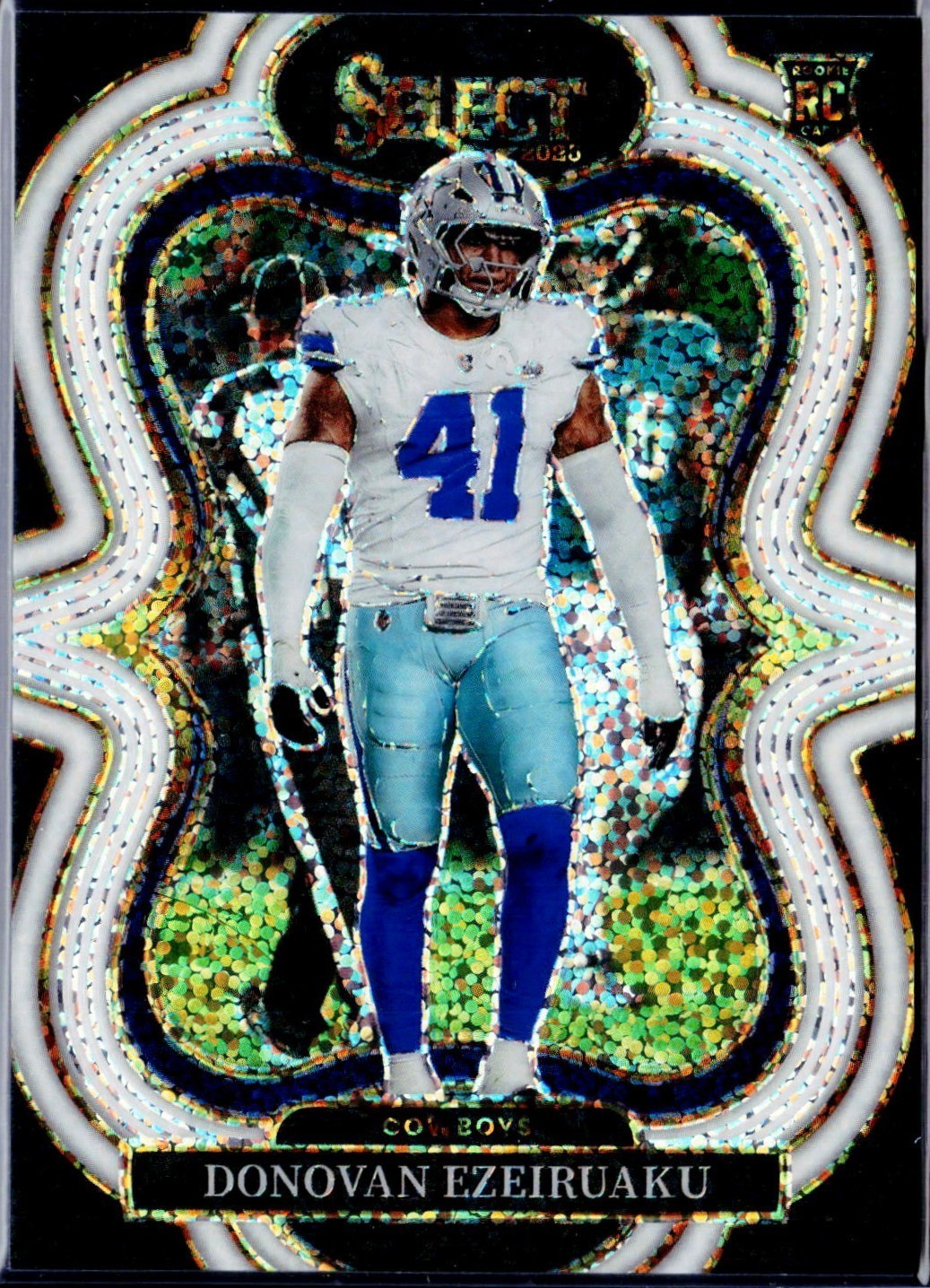 DONOVAN EZEIRUAKU 2025 PANINI SELECT SUITE LEVEL WHITE SPARKLE ROOKIE SSP #397