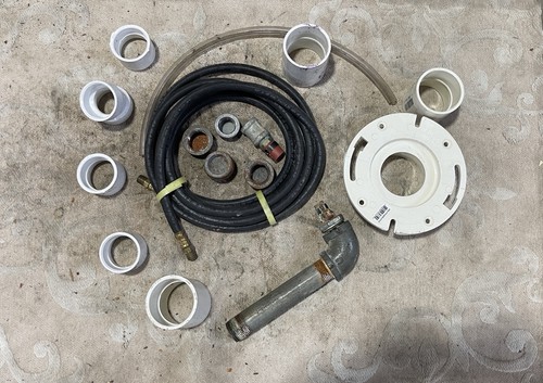 Plumbing Parts Lot PVC Fittings Hose Pipe Nipples Gas Line Misc Repair Parts