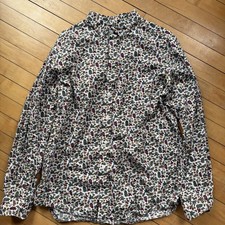 Men Club Room Large Floral Button Down Casual Dress Shirt - Excellent Condition