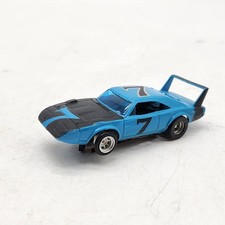 Aurora AFX Dodge Daytona Charger Super Bird Blue/Blk 7 HO Slot Car Tested Works