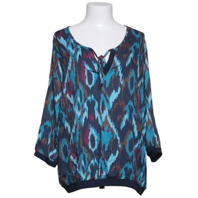 Sa.Hara Blue, Bluse, Größe: 2XL, Blau/Mehrfarbig, Viskose, Print, Damen #z6H