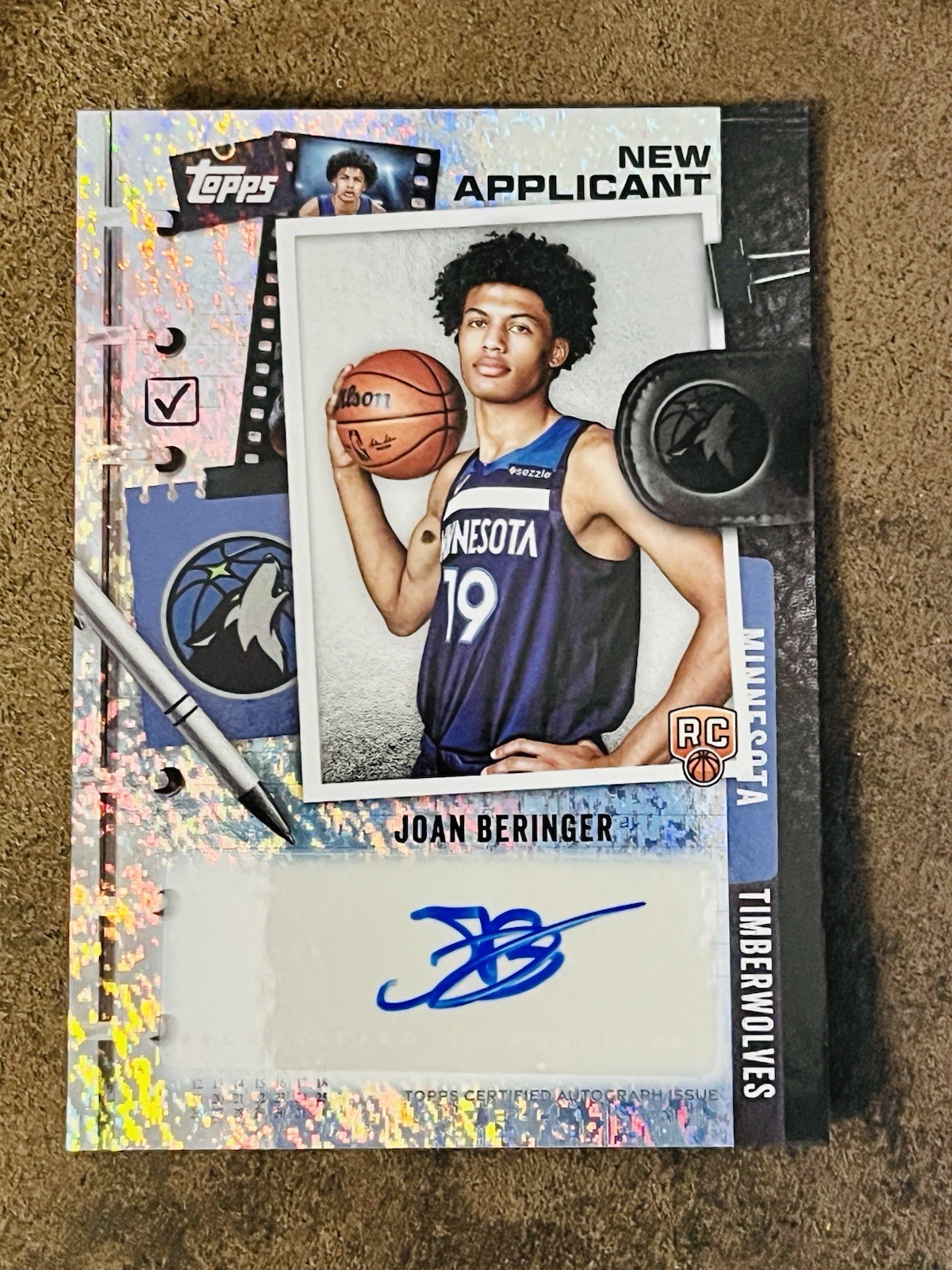 2025/26 Topps Joan Beringer  Auto Holo Foil Parallel New Applicant RC NA-JB