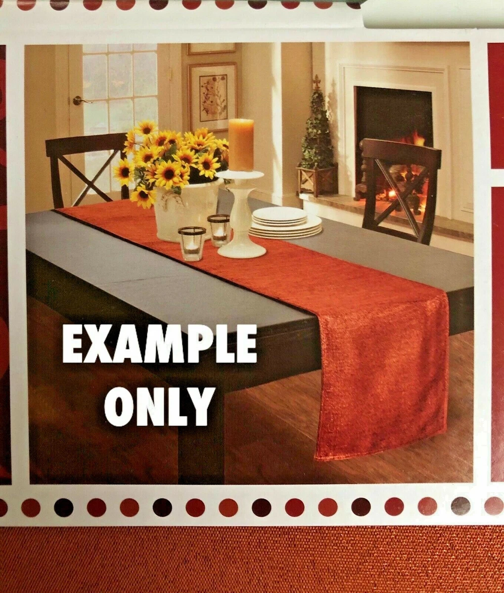 Rust colored table runner deals