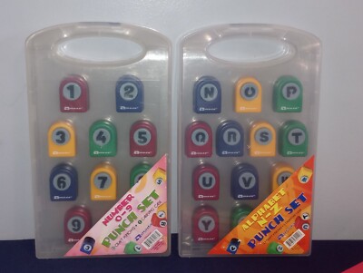 Armada Number 0-9 & Alphabet N-Z Punch Sets (30137 & 30142)