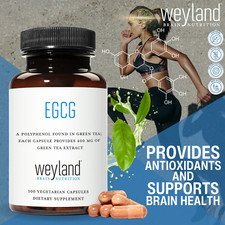 EGCG Green Tea Extract, Polyphenols Supplement, 400mg, 100 Te Verde Capsules