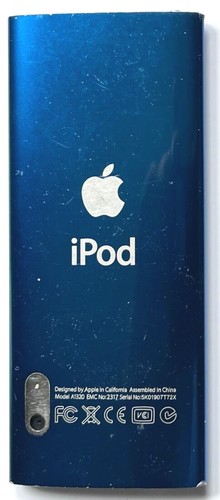 APPLE iPOD NANO 5th GENERATION 8GB BLUE A1320 MP3 PLAYER & CAMERA NEEDS BATTERY - Picture 7 of 8