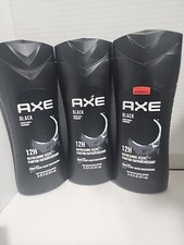 Lot Of 3 AXE Black Men's Body Wash Refreshing Scent Frozen Pear  Cedarwood 16oz