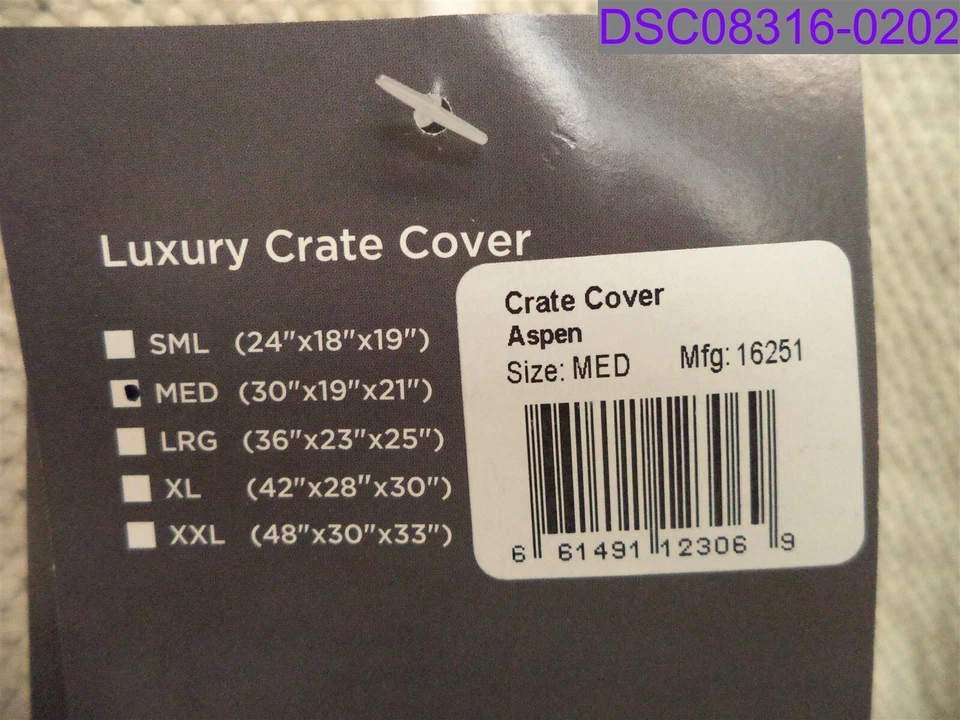Cubierta de caja de lujo Bowsers Aspen mediana 30" x 19" x 21" P/N 16251 Foto 4 de 4