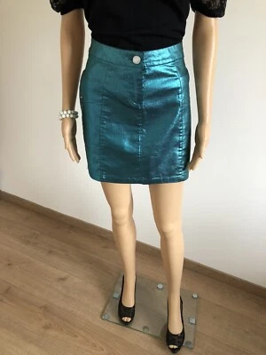 Jupe turquoise irisée neuve Morgan taille 38 (valeur 49€) - Photo 1/4