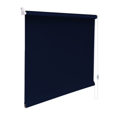 Mini-Rollo Klemmfix Klemmrollo Easyfix Abdunkelung - Höhe 210 cm dunkelblau
