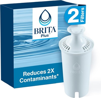 Brita Plus Water Filter, BPA-Free, High-Density Replacement Filter for... 