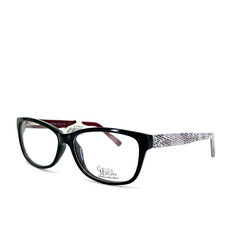 Chelsea Morgan CM 5009 BK Black Rectangle Eyeglasses Frames 53[]16 145 mm