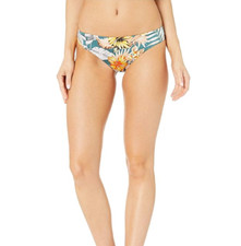 THE BIKINI LAB Tropical Oasis Cinched Back Hipster Swimwear Multi Size S 5463