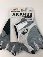 Lizard Skins Aramus Elite Split Finger Gloves SIZE Medium Grey/White