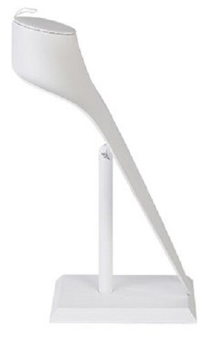 1 Long Necklace Bust Displays White Faux Leather Showcase 18" Tall Necklaces - Picture 3 of 6