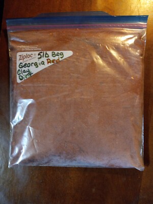 3 / 5lbs Bags Of Georgia Red Clay Dirt  Filtered Clean . Very Rich DEEP RED CLAY