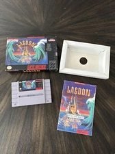 Super Nintendo SNES Game Lagoon CIB Complete In Box 