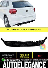 💕 Schwarzer Glänzender Hinterer Diffusor GTI Style Für VW Polo MK6 2017–2021 💕