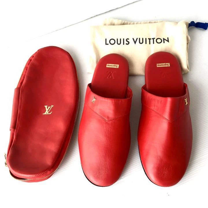 Louis Vuitton Hugh Slipper Supreme Red Men's - Sneakers - US