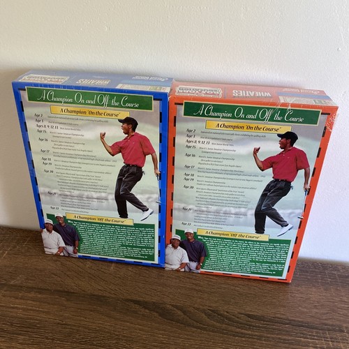 TIGER WOODS Wheaties Box Masters Champion 1998 HONEY FROSTED Inaugural Cereal - Picture 4 of 8