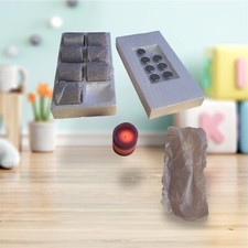 QVC Elambia 8 LED Votivkerzen Rustik Design 5 Stunden Timer Höhe 5 cm Farbe Fli 