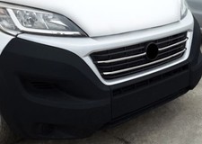 Chrome Front Grille Trim Accent Covers Set To Fit Fiat Ducato (2014-2021)