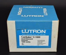 Lutron C-1000 Incandescent Dimmer Wall Switch 120 Vac 60Hz Beige