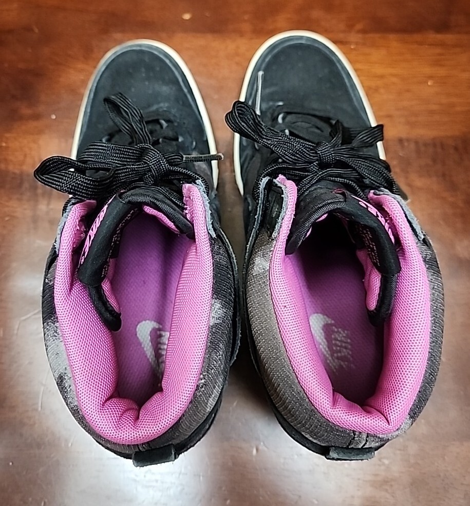 Nike Dunk Sky Hi Suede Hidden Wedges Camo Black Pink 543258